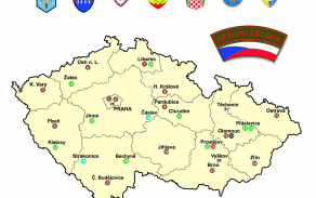 Mapa dislokace jednotek aktivních záloh